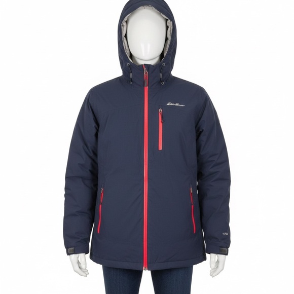 Eddie Bauer Jackets & Blazers - Eddie Bauer Blue WeatherEdge EB700 Quilted Jacket Coat Puffer Grey Lined - XXL